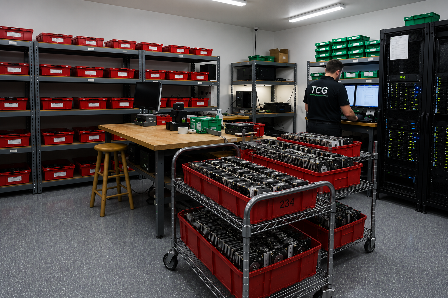 Secure technology processing and data destruction
